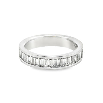 Joshua J Fine Jewelry Platinum Half Anniversary Diamond Anniversary Band