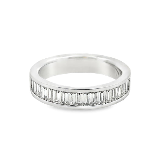 Joshua J Fine Jewelry Platinum Half Anniversary Diamond Anniversary Band