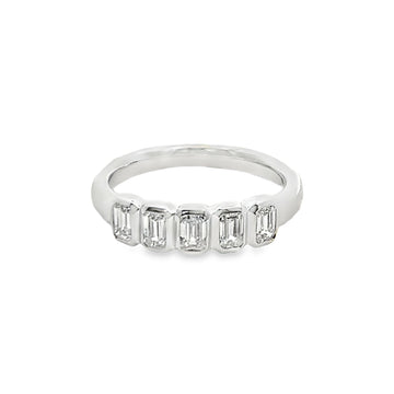 Joshua J Fine Jewelry Platinum Half Anniversary Diamond Anniversary Band
