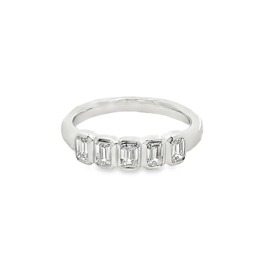 Joshua J Fine Jewelry Platinum Half Anniversary Diamond Anniversary Band