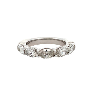 Joshua J Fine Jewelry Platinum Half Anniversary Diamond Anniversary Band
