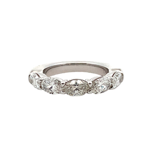 Joshua J Fine Jewelry Platinum Half Anniversary Diamond Anniversary Band