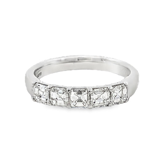 Joshua J Fine Jewelry Platinum Half Anniversary Diamond Anniversary Band Size
