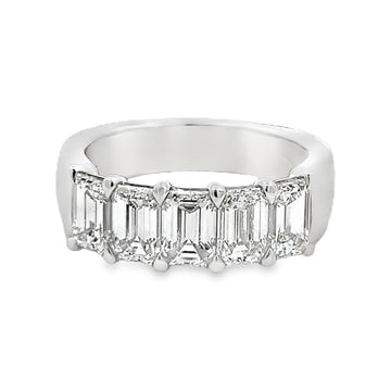 Joshua J Fine Jewelry Platinum  Half Anniversary Diamond Anniversary Band