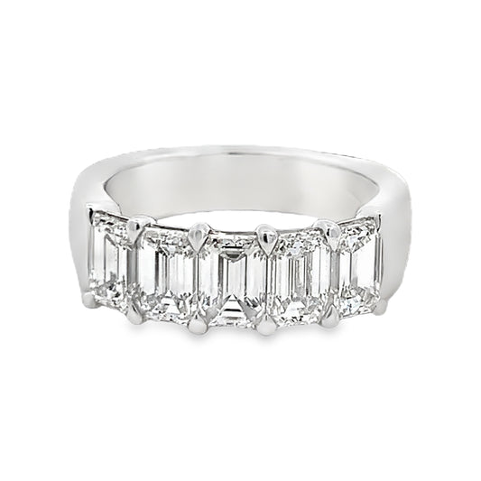Joshua J Fine Jewelry Platinum  Half Anniversary Diamond Anniversary Band