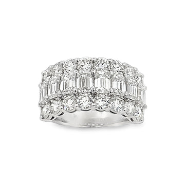 Joshua J Fine Jewelry 18K White Gold Half Anniversary Diamond Anniversary Band