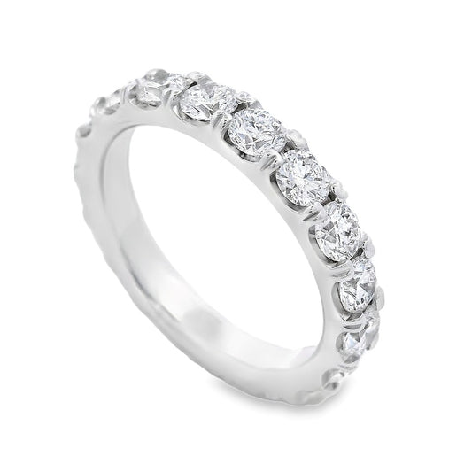 Roman Jewelers Signature 14K White Gold Diamond Eternity Band