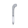 Gabriel & Co. 14K White Gold Curved Diamond Anniversary Band