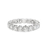 14K White Gold Straight Line Diamond Eternity Band