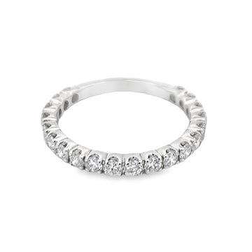 14K White Gold Diamond Anniversary Band