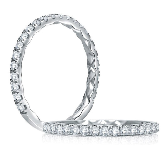 A.Jaffe 14K White Gold Diamond Anniversary Band