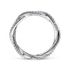 Gabriel & Co. 14K White Gold Twist Diamond Anniversary Band