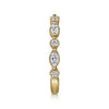 Gabriel & Co. 14K Yellow Gold Alternating Diamond Anniversary Band