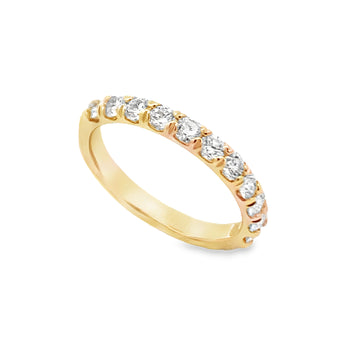 Roman Jewelers Signature 14K Yellow Gold 3/4-Carat Diamond Anniversary Band