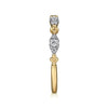 Gabriel & Co. 14K Yellow Gold Diamond Bujukan Stackable Ring