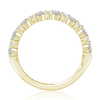 A. Jaffe 14K Yellow Gold Alternating Oval and Round Diamond Anniversary Band