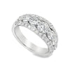 Christopher Designs 14K White Gold Crisscut Diamond Rows Anniversary Band