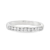Roman Jewelers Signature 14K White Gold 1/4-Carat Channel Set Diamond Band