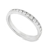 Roman Jewelers Signature 14K White Gold 1/3-Carat Channel Set Diamond Band