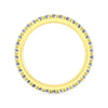 Gabriel & Co. 14K Yellow Gold French Pave Diamond Eternity Band