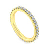 Gabriel & Co. 14K Yellow Gold French Pave Diamond Eternity Band