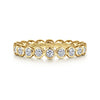 Gabriel & Co. 14K Yellow Gold Bezel Diamond Eternity Band