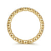 Gabriel & Co. 14K Yellow Gold Bezel Diamond Eternity Band