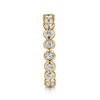 Gabriel & Co. 14K Yellow Gold Bezel Diamond Eternity Band
