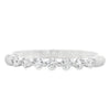 Roman Jewelers Signature 14K White Gold 1/4-Carat 7-Stone Shared-Prong Diamond Band