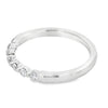 Roman Jewelers Signature 14K White Gold 1/4-Carat 7-Stone Shared-Prong Diamond Band