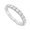 Roman Jewelers Signature 14K White Gold 1-Carat Diamond 11-Stone Anniversary Band