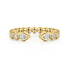 Gabriel & Co. 14K Yellow Gold Bezel Set Open Diamond Band
