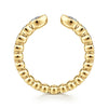 Gabriel & Co. 14K Yellow Gold Bezel Set Open Diamond Band