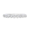 14K White Gold 1/2-Carat 9 Stone Diamond Anniversary Band