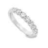 14K White Gold 3/4-Carat 7 Stone Diamond Anniversary Band