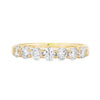 14K Yellow Gold 3/4-Carat 7 Stone Diamond Anniversary Band