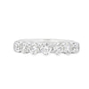 14K White Gold 1-Carat 7 Stone Diamond Anniversary Band