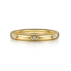 Gabriel & Co. 14K Yellow Gold Inset Diamond Stackable Ring