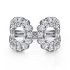 Gabriel & Co. 14K White Gold Lusso Diamond Wide Open Band