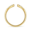 Gabriel & Co. 14K Yellow Gold Diamond Split Stackable Ring