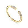 Gabriel & Co. 14K Yellow Gold Diamond Split Stackable Ring