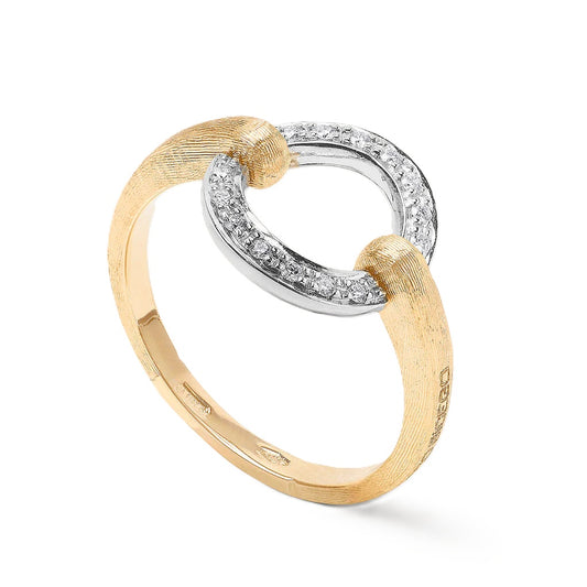 Marco Bicego 18K  Jaipur Gold Stackable Circle Ring with Diamonds