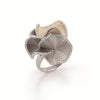 Cammilli 18K "Sultana" White Ice, Natural Beige and Black Lava Gold Diamond Ring