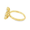 Norman Silverman 18K Yellow Gold Fancy Yellow Diamond Flower Ring