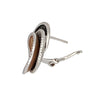 Cammilli 18K White Ice Natural Beige and Black Lava Gold "Hypnose" Diamond Earrings