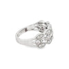 18K White Gold 3-Row Pattern and Milgrain Detail Ladies Band