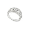 18K White Gold 5-Row Diamond Ladies Ring