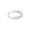 18K White Gold Diamond Patterned Band