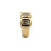 Christopher Designs 18K Yellow Gold 5 Bezel-Set Cushion Crisscut Diamond Fashion Ring
