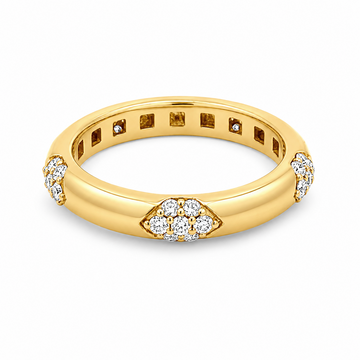 Leo Pizzo 18K Yellow Gold 1/2 Carat Diamond Band